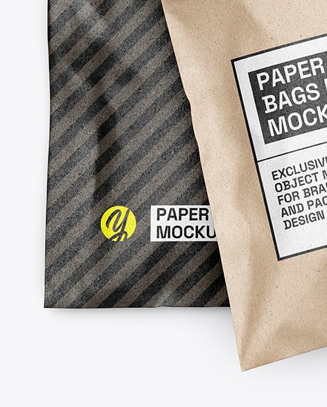 Kraft Paper Mailing Bags Mockup