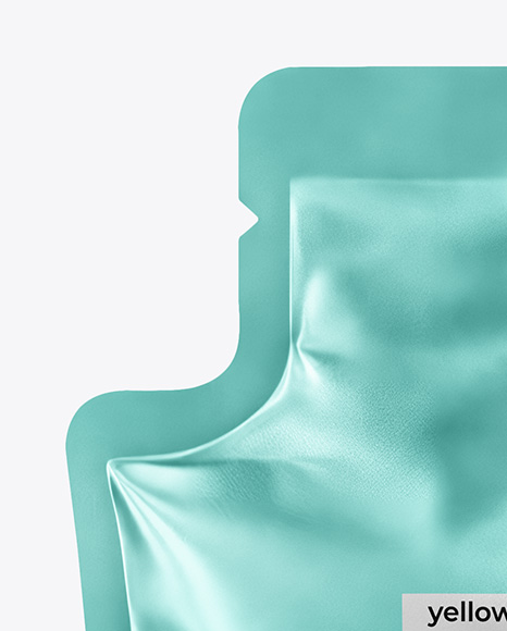 Metallic Sachet Mockup