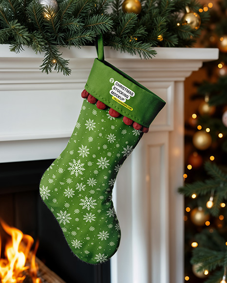 Christmas Stocking Mockup - Socks mockup