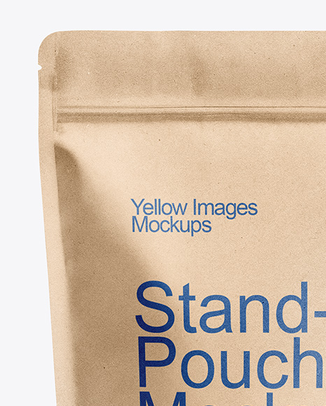 Kraft Stand-up Pouch Mockup