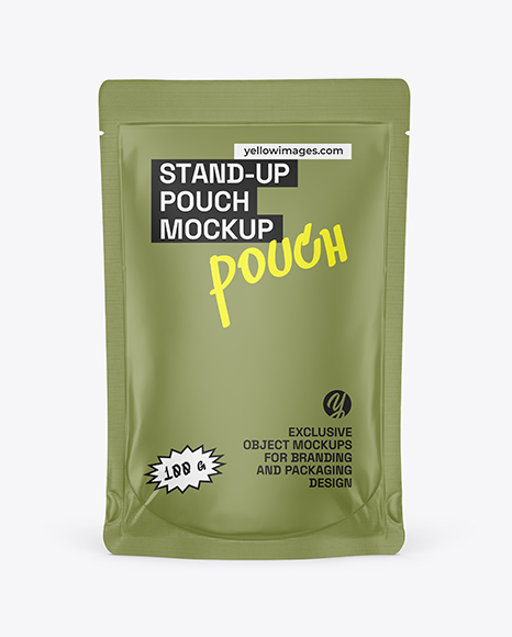 Matte Stand-up Pouch Mockup