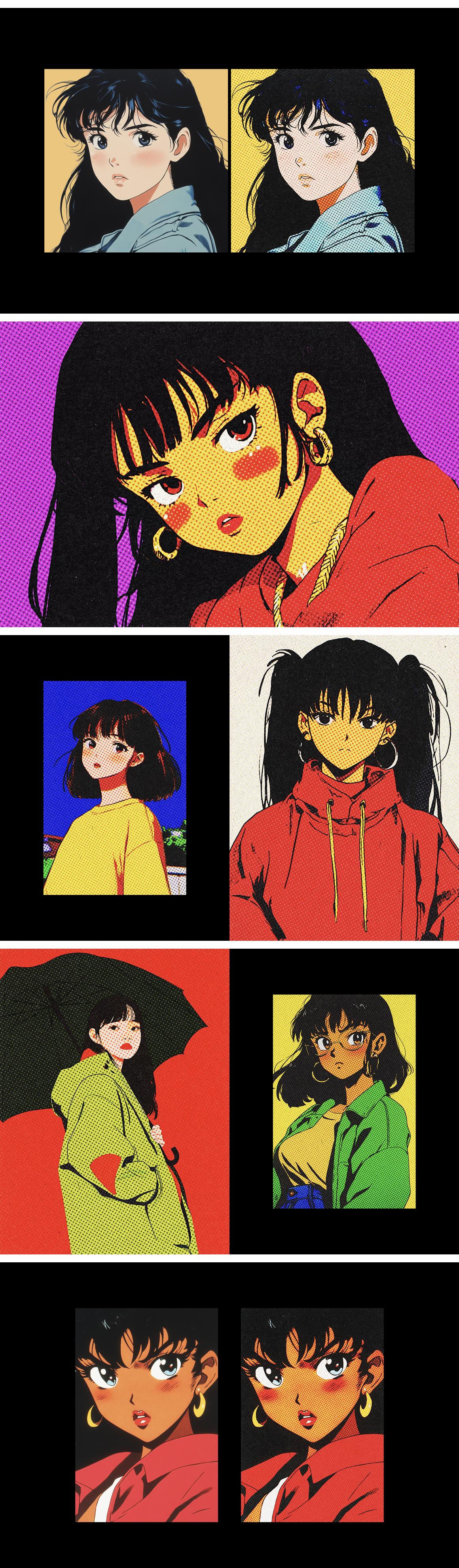 Dots Comic Print Effect