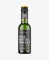 250ml Color Glass Wine Bottle Mockup