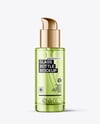 Clear Cosmetic Bottle with Pump Mockup