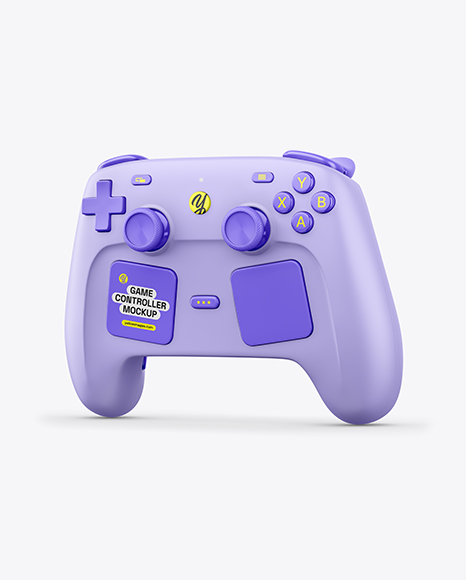 Steam Controller Mockup - Half Side View