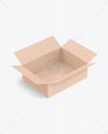 Opened Kraft Box w/ Macarons Mockup