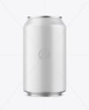 330ml Matte Aluminium Drink Can Mockup