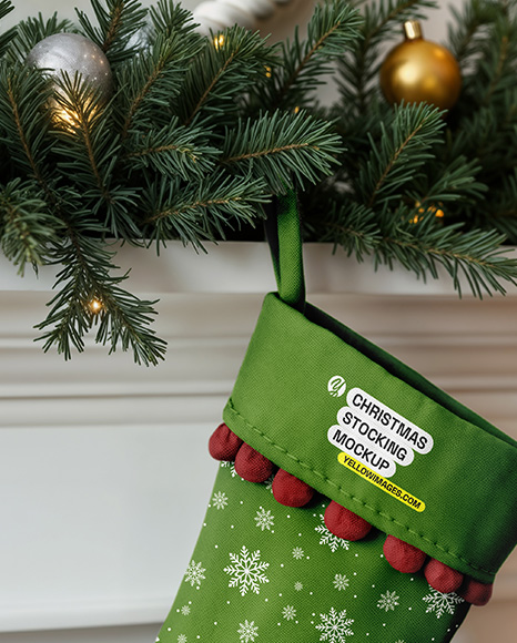 Christmas Stocking Mockup