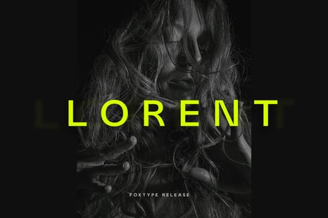 Lorent Display Typeface - Modern sans serif font