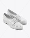 Pair of Suede Loafers Mockup