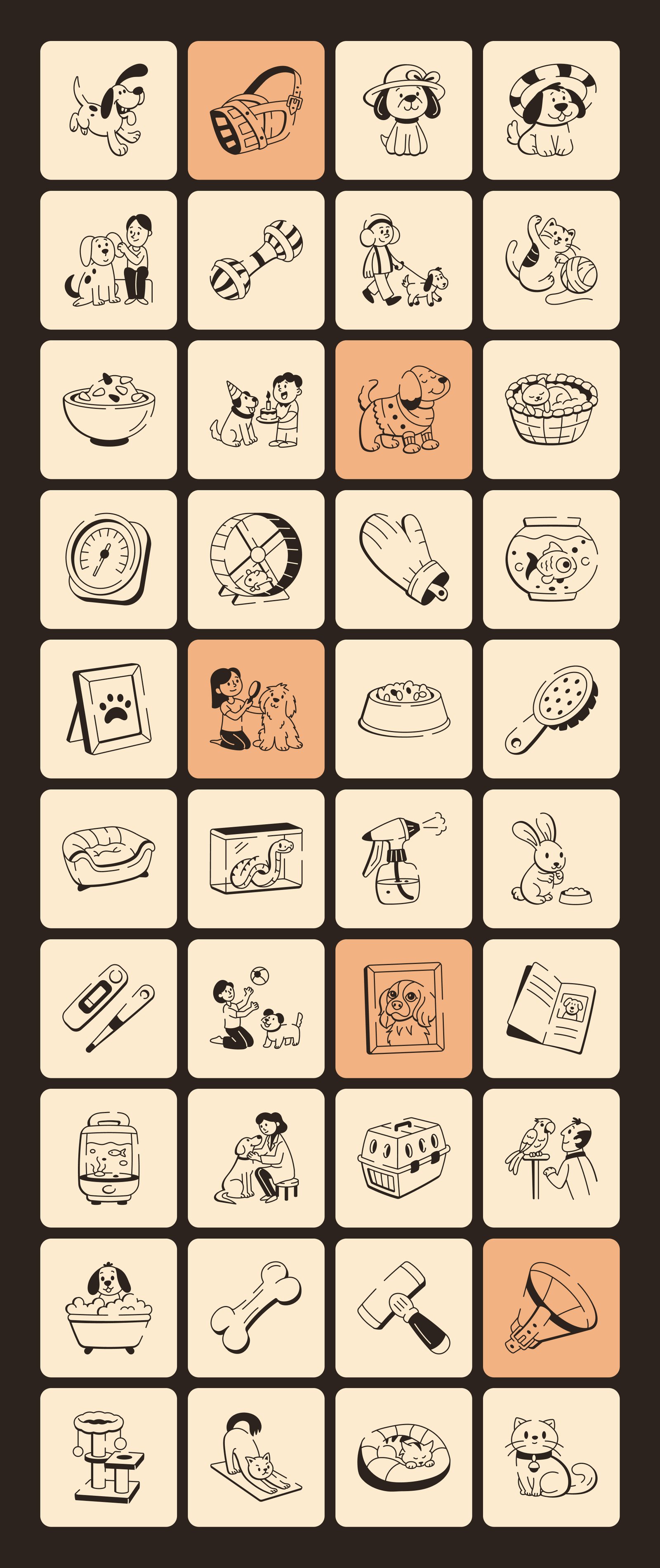 Pet Icon Art Set