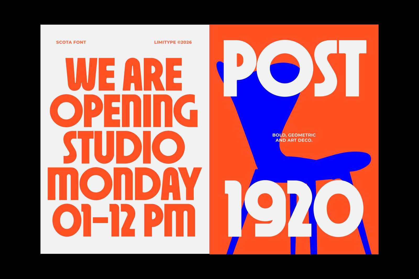 Scota - Bold Geometric Font