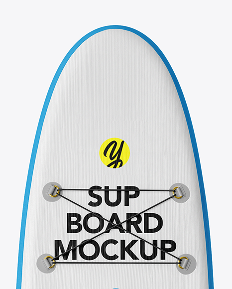 Woman Wearing Swimsuit with SUP Board Mockup