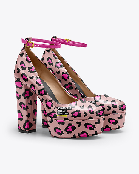 Pair of Platform Heels Mockup - Mockups