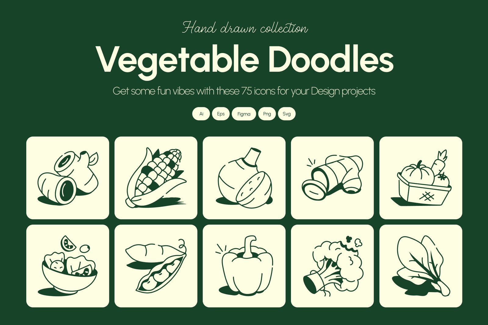 Vegetables Drawing Illustration