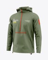 Men's Anorak Windbreaker Jacket Mockup - Half Side View