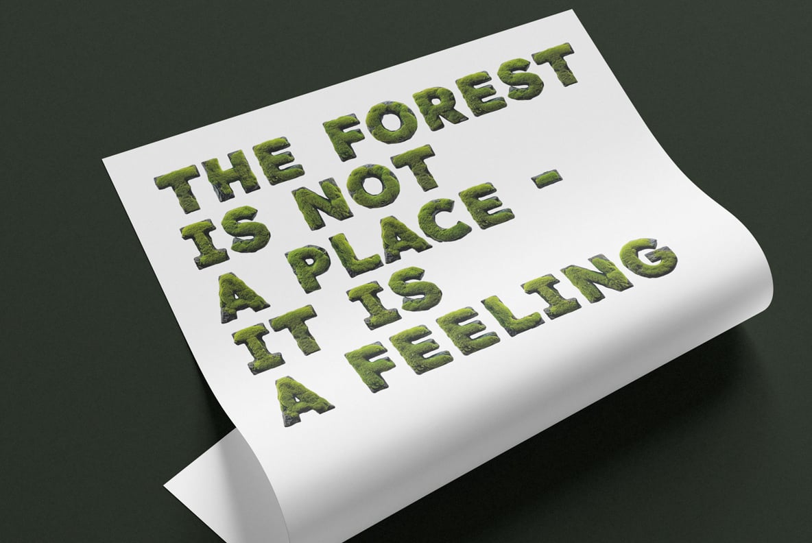 Moss on Rock Font