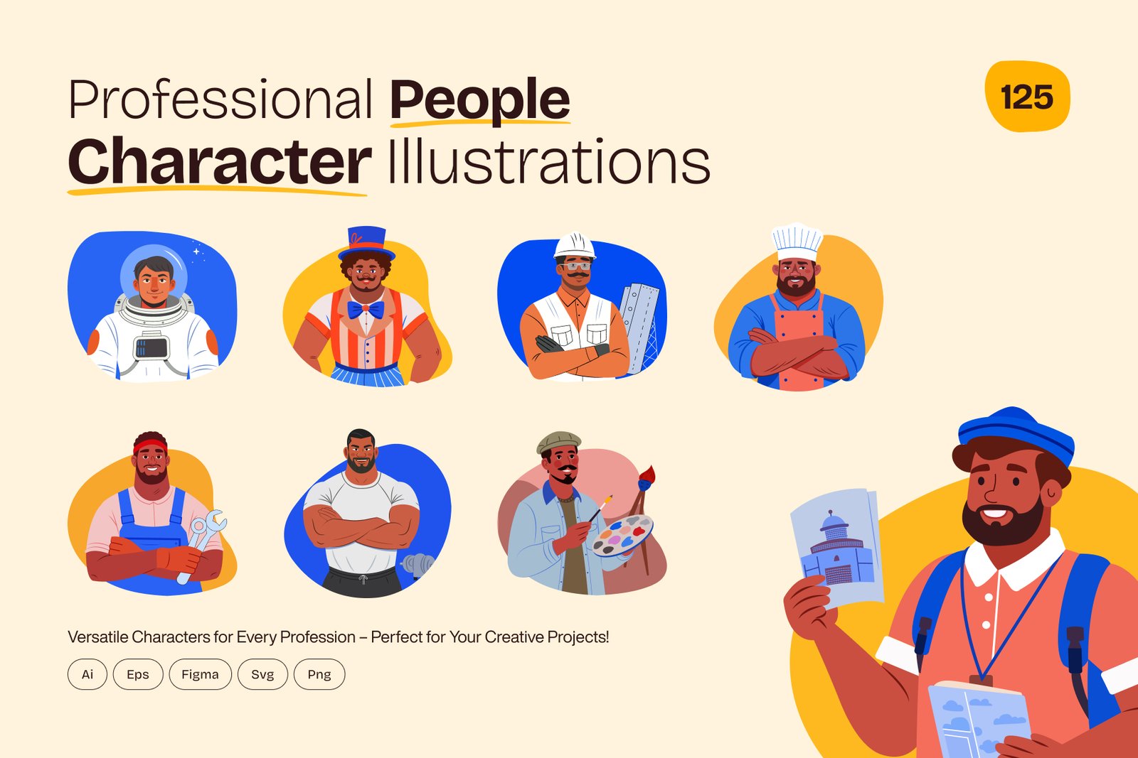 Professions People Character
