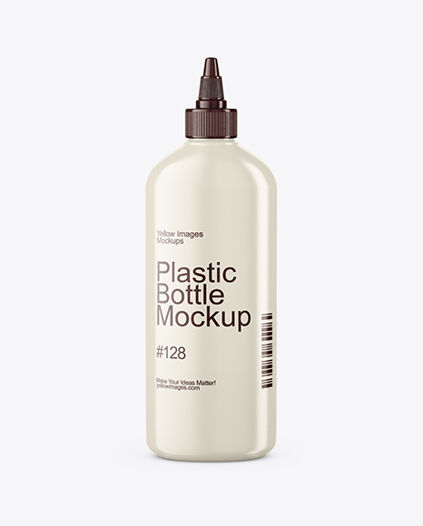 Glossy Cosmetic Bottle Mockup