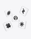 Frosted Glass Icons Mockup
