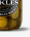 Jar with Bread & Butter Crinkle Cut Pickles Mockup