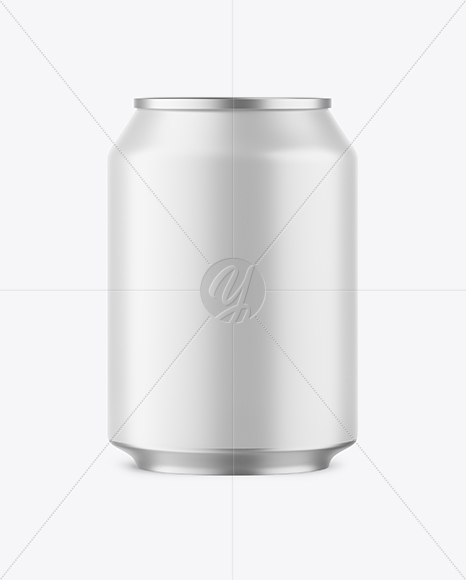 250ml Matte Aluminium Drink Can Mockup