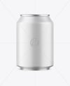250ml Matte Aluminium Drink Can Mockup