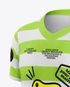 Kids V-Neck T-Shirt Mockup - Half Side View