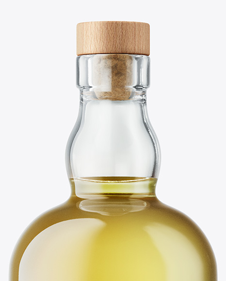 Golden Tequila Bottle Mockup