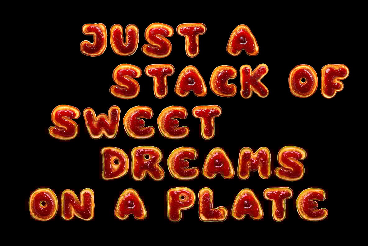 Pancake with Jam Font