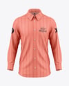 Men's Long Sleeve Shirt Mockup - Front View