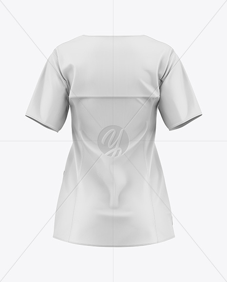 Women's Medical Shirt Mockup - Back View