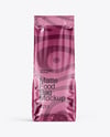 Matte Metallic Food Bag Mockup