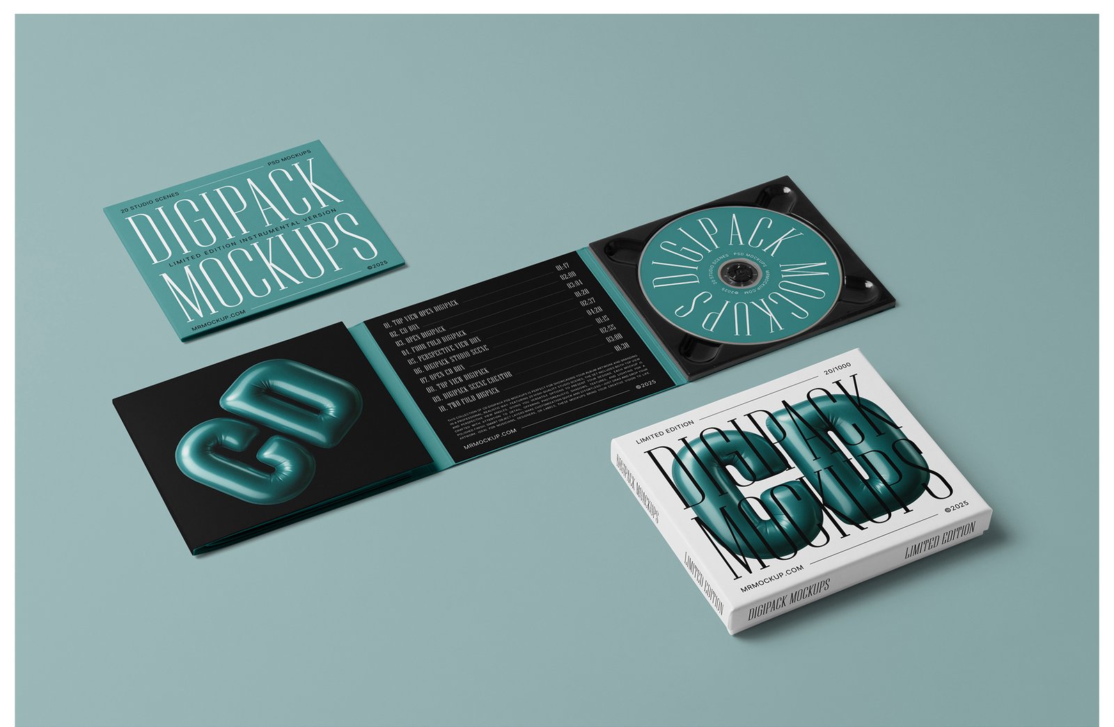 CD Digipack Mockups