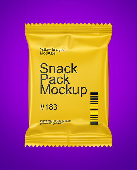Matte Snack Pack Mockup