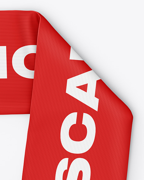 Fan Scarf Mockup - Top View