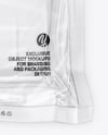 Clear Plastic Flow-Pack with Salmon Fish Fillet Mockup