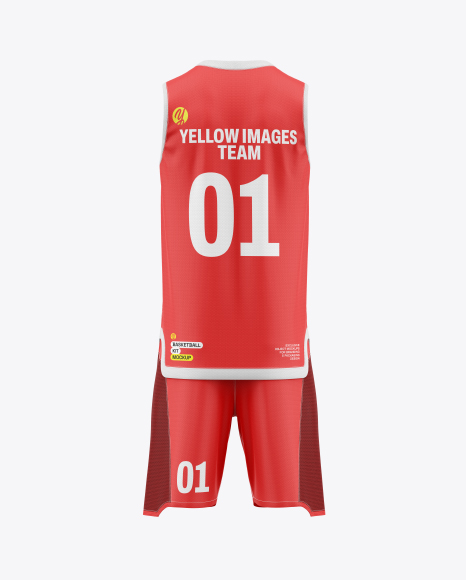 Basketball Kit Mockup - Back View