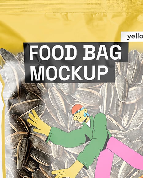 Sunflower Seeds Pack Mockup