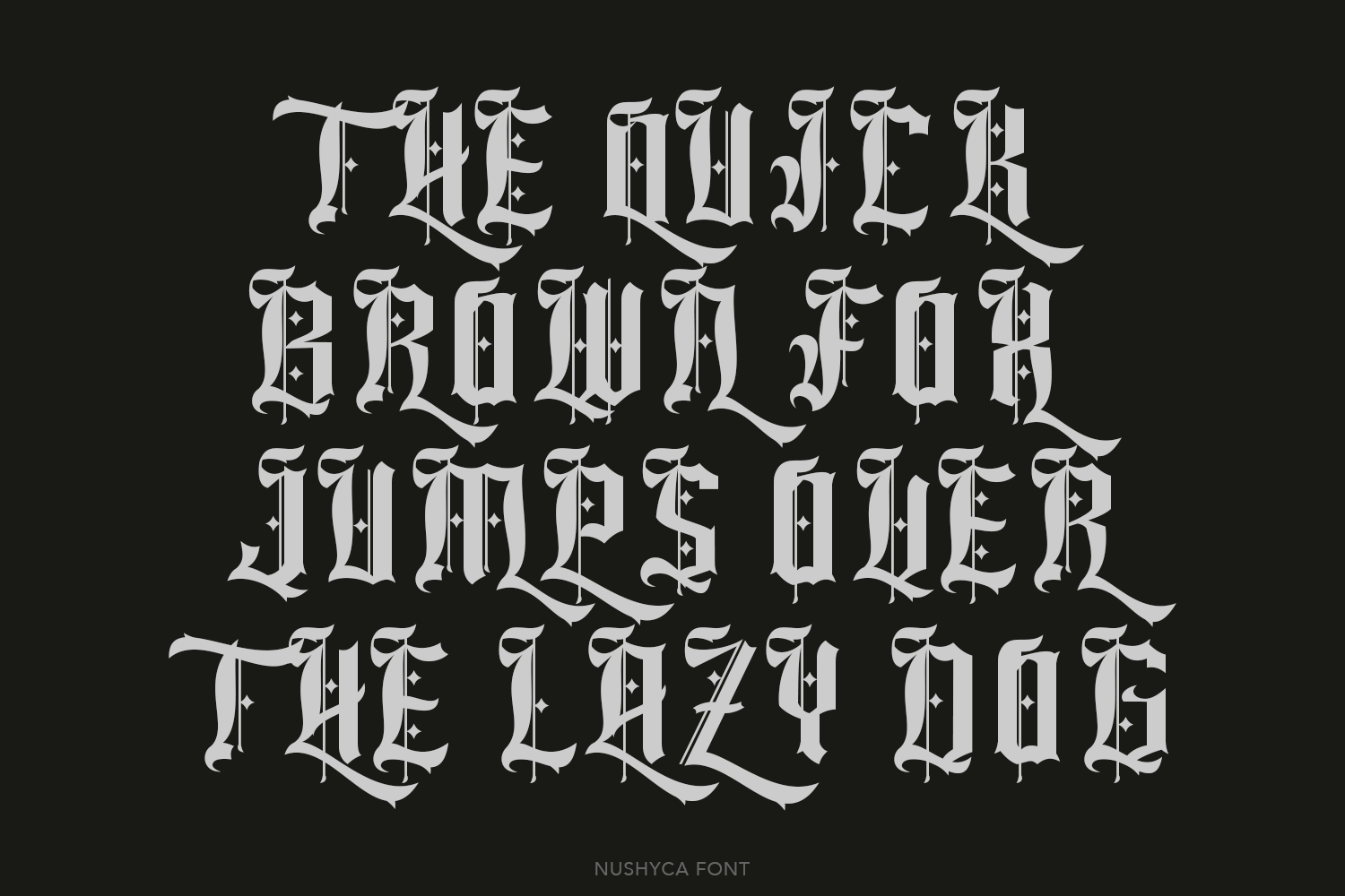 Nushyca Blackletter Font
