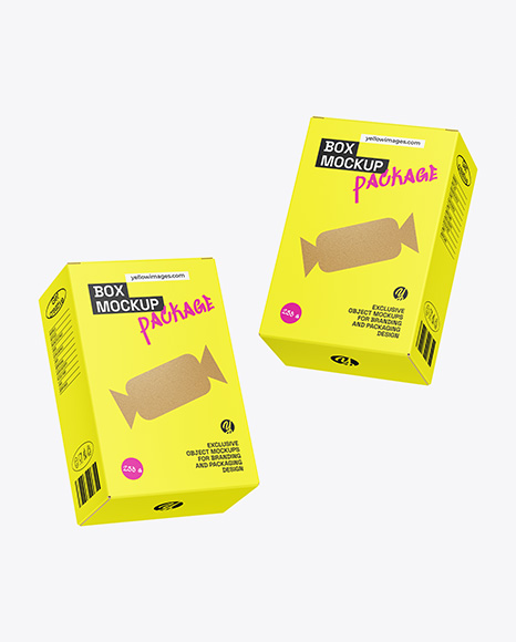 Two Paper Boxes Mockup