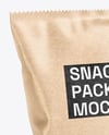 Kraft Paper Snack Package Mockup