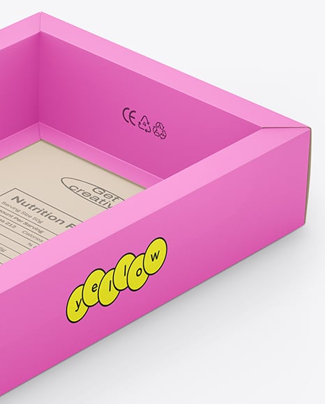 Paper Box in Paper Sleeve Mockup