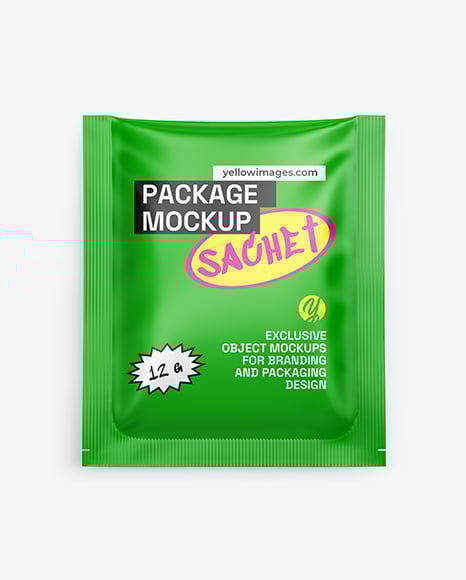 Matte Sachet Mockup
