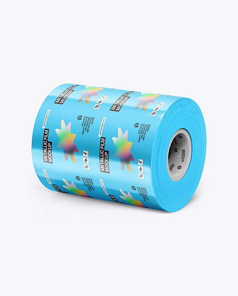 Metallic Film Roll Mockup - Stationery mockups
