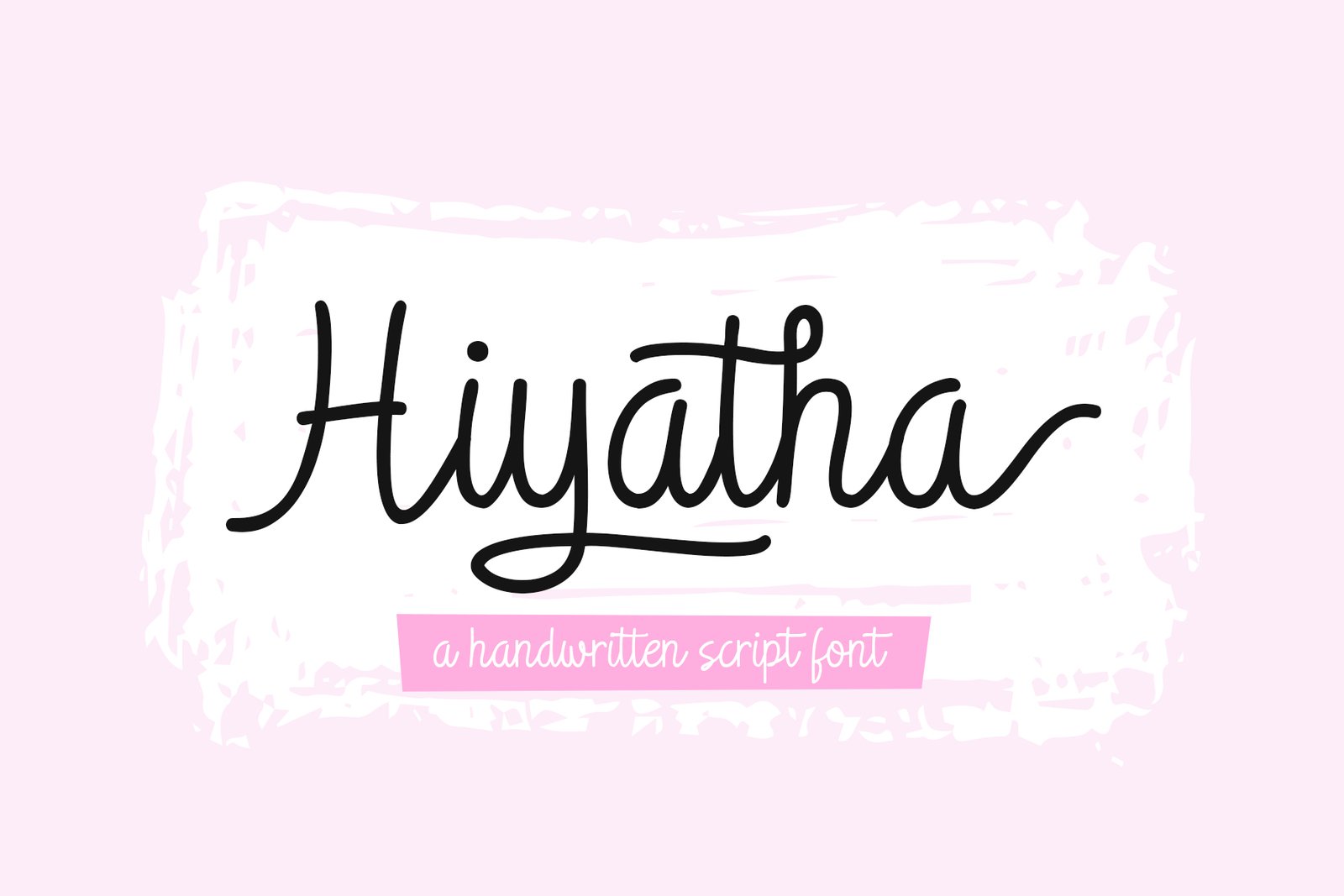 Hiyatha Script - a handwritten font