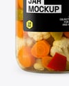 Glass Jar with Giardiniera Mockup