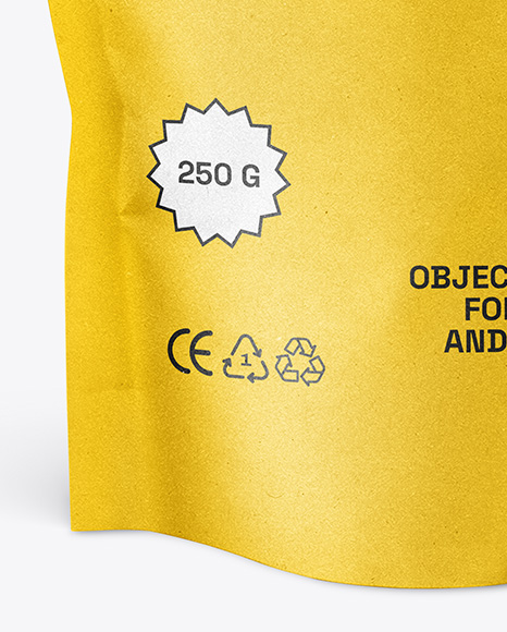 Kraft Stand-up Pouch Mockup