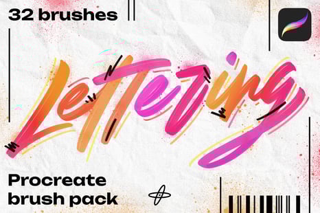 Brush pack for Procreate lettering