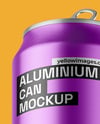 Textured Aluminium Drink Can Mockup